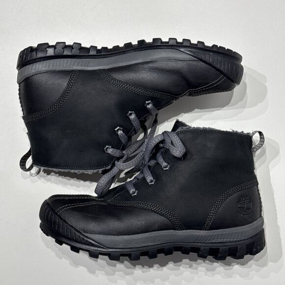 Timberland Women's Mt. Hayes Black Nubuck Leather Waterproof Winter Boots Size 8 - Picture 9 of 14